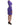 Cavalli Elegant Purple Floral Jersey Dress Cavalli