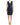 Costume National Chic Blue V-Neck Knee-Length Dress Costume National