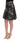Dolce & Gabbana Elegant Black Silver-Floral Straight Skirt Dolce & Gabbana