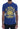 Frankie Morello Stylish Blue Riders Motif Cotton Tee Frankie Morello
