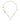 Dolce & Gabbana Gold Tone Brass Chain Religious Cross Pendant Necklace Dolce & Gabbana