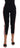 Dolce & Gabbana Black Stretch Pink Stripes Capri Pants Dolce & Gabbana