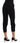 Dolce & Gabbana Black Stretch Pink Stripes Capri Pants Dolce & Gabbana