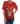 Dolce & Gabbana Elegant Red Silk Crystal-Embellished Blouse Dolce & Gabbana
