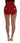 Dolce & Gabbana Red Silk Crystal Roses Shorts Dolce & Gabbana
