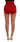 Dolce & Gabbana Red Silk Crystal Roses Shorts Dolce & Gabbana