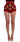 Dolce & Gabbana Red Silk Crystal Roses Shorts Dolce & Gabbana
