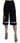 Dolce & Gabbana Black Cotton Cropped Embellished Pants Dolce & Gabbana