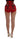 Dolce & Gabbana Red Silk Roses Sicily Shorts Dolce & Gabbana