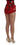 Dolce & Gabbana Red Silk Roses Sicily Shorts Dolce & Gabbana