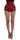 Dolce & Gabbana Red Silk Roses Sicily Shorts Dolce & Gabbana