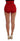 Dolce & Gabbana Red Silk Crystal Roses Shorts Dolce & Gabbana