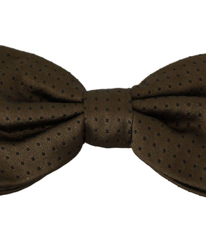 Dolce & Gabbana Elegant Silk Polka Dot Bow Tie Dolce & Gabbana 