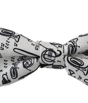 Dolce & Gabbana Elegant White Silk Bow Tie for Sophisticated Evenings Dolce & Gabbana 