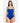 Moschino Blue Polyamide One-Piece Swimsuit