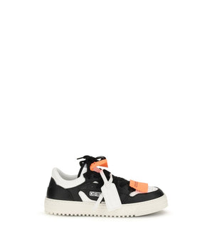 Off-White Multicolor Cotton Low Top Sneakers