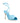 Manolo Blahnik Blue Calfskin Stiletto Heel Sandals