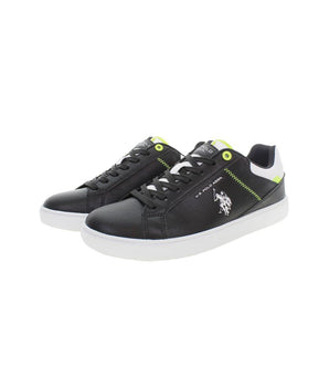 U.S. POLO ASSN. Black Polyester Low Top Sneakers
