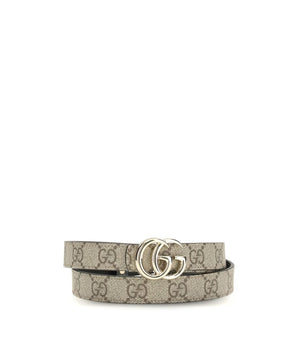 Gucci Beige Calf Leather Bos Taurus Thin Belt