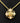 Christian Dior Gold Plated Flower Pendant On Delicate Chain
