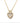 Nina Ricci Gold Tone Pendant Necklace With Heart Design