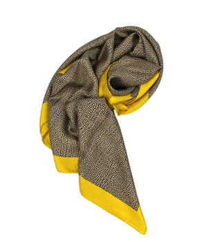 Borbonese Yellow Silk Women Scarf