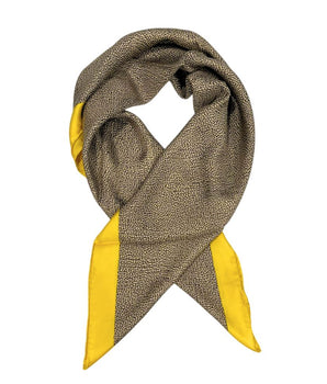Borbonese Yellow Silk Women Scarf