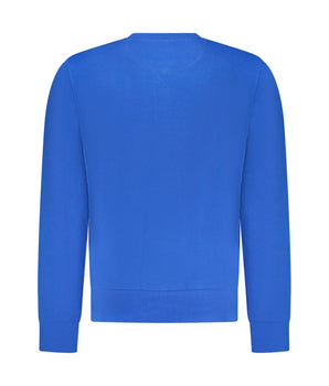 North Sails Blue Cotton Men Sweatshirt