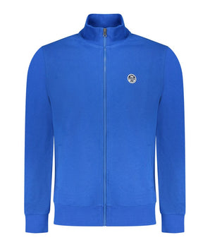 North Sails Blue Cotton Men Sweatshirt