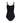 Courrèges Black Elastane One-Piece Swimsuit