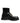 Dolce & Gabbana Black Leather DG Plaque Lace Up Boots Shoes