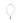La Double J Light Blue Brass Necklace
