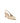 Santoni Beige Calf Leather Bos Taurus Mid Heel Pumps