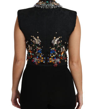 Dolce &amp; Gabbana Enchanted Sicily Crystal-Embellished Vest