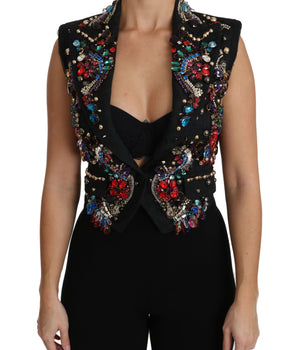 Dolce &amp; Gabbana Enchanted Sicily Crystal-Embellished Vest