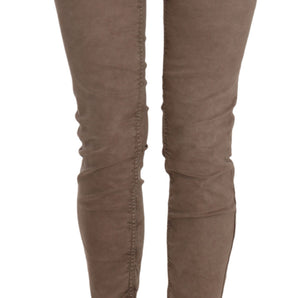 CYCLE Chic Brown Slim Fit Skinny Jeans