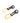 Hermès Gold Plated And Black Chain Link Earrings