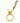 Hermès Gold Metal Glove Holder Keychain