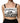 Dolce & Gabbana White Silk Satin Crop Black Logo Bralette Top