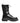 Dolce & Gabbana Black Leather Trek Sole Combat Boots Shoes