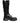 Dolce & Gabbana Black Leather Knee High Combat Boots Shoes
