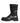 Dolce & Gabbana Black Leather Belted Buckle Combat Boots Shoes