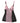 Roberto Cavalli Black Pink Floral Lace Lingerie Top Underwear