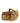 Ermanno Scervino Gold Leather Braided Metal Buckle Belt