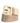 Prada Beige Leather Logo Wide Waist Women Square Buckle Belt