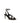 Khaite Black Calf Leather Bos Taurus Strap-On Sandals