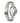 Bobroff Silver Stainless Steel Dress Watch