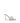 Amina Muaddi White Fabric Platform Sandals
