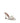 Amina Muaddi White Fabric Platform Sandals