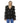 Mr&Mrs Italy Black Poly Jacket with Lamb Fur Hood for Women